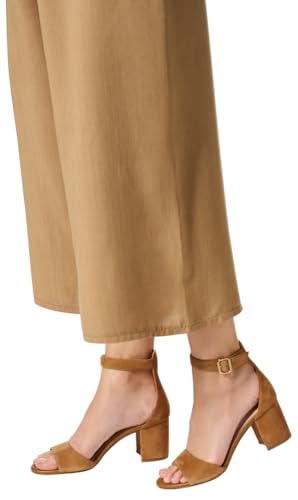 Geox D Virnilisa 65 S A - Sandalo Con Tacco Donna, Cognac, - 2