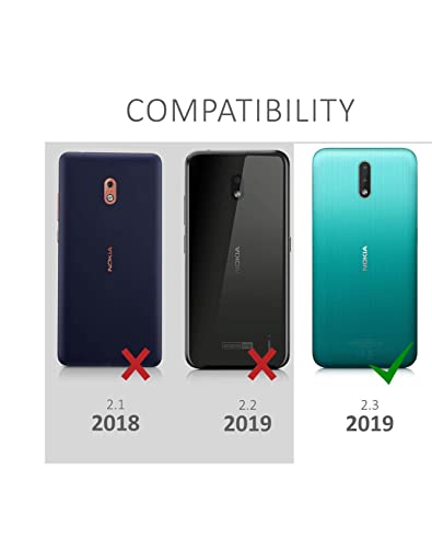 Image of Mobile Back Cover Case for Nokia 2.3 (Silicone Case|CameraProtection|Black SC1510)