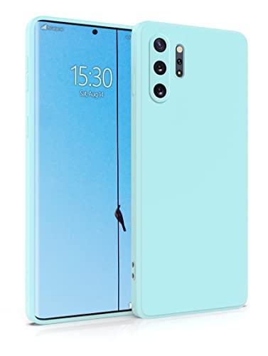 MyGadget Hülle für Samsung Galaxy Note 10 Plus - robuste Silikon Schutzhülle TPU Case Slim Silikonhülle - Back Cover Kratzfest Handyhülle - Hellblau