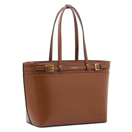 Image of Miraggio Seoul Tote Bag For Women Office Use | Tote Bags For Women Stylish Main Compartment Can Fits Upto 15 Inches Laptop | Structured Shoulder Tote Bag