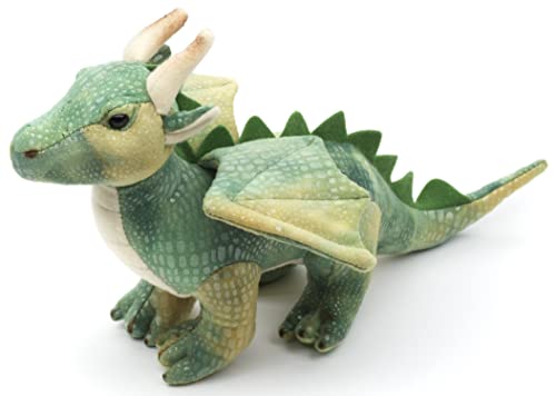 Uni-Toys - Drache grün - 26 cm (Länge) - Plüsch-Fabeltier - Plüschtier Kuscheltier