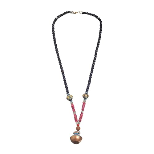 Image of AAKRITI ART CREATIONS Boho & Tribal Handcrafted Ethnic Necklace Collection | Multicolour Pendants, Mandala, Lotus & Dreamcatcher Designs | Artisan Lariat, Collar & Statement Jewelry for Women