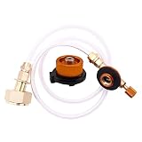 Nebel Propan Refill Adapter für Camping Herd, Outdoor LPG Flachzylinder Adapter Gas Konvertierungs Flaschenadapter mit Gasschlauch