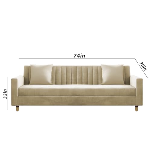 Image of Casaliving Garcia 3+2 Seater Sofa Set for Living Room (Cream)