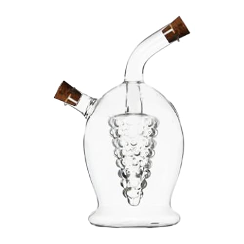 Sharplace Dispensador de Aceite de Oliva Y Vinagre, Dispensador de de Soja, Tapones de Boquilla de Doble Vertedor, Dispensador de Vinagrera de Botella de, Style B, Individual