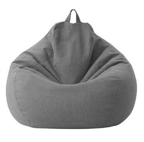 Bean Bag Chair Big Lazy Sofas Cover Beanbag Sofa Cover No Filler Bean Bag Chair Pouf Bed Futon Seat Tatami Puff Relax Lounge Furniture Decorate (Color