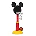 Delta Children Disney Mickey Mouse Plastic Basketball Set - Includes Basketball Hoop, 1 Basketball and Ball Pump, Red/Black