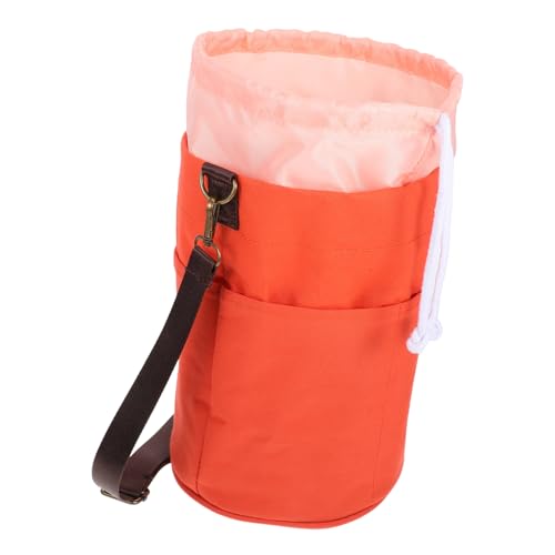 AUTSUPPL Sewing Crocheting Tool Bag Yarn Caddy Case 2 Compartments for Knitting Supplies