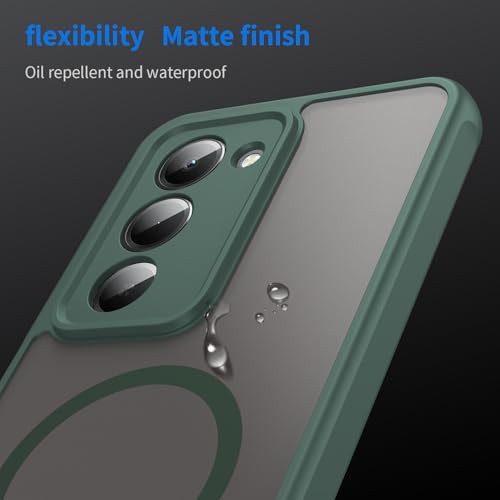 Image of Compatible with REDMI 15 (169mm) Case Cover,Compatible with MagSafe,Anti-Fall,Compatible with Xiaomi Redmi 15 (169mm) 25057RN09E Cell Protective Phone Case Green