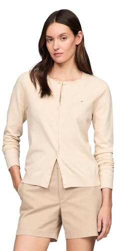 Image of TOMMY HILFIGER Women's Solid Cardigan Sweater with Regular Buttons Collection 2025