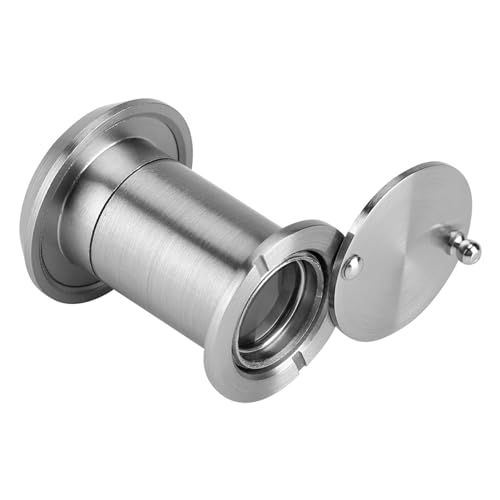 Mirilla de puerta de seguridad para el hogar en plata cepillada con vidrio óptico de alta tecnología, material sólido y de cobre (plata) miniatura 7