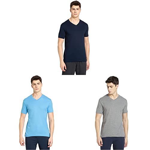 Image of Jockey Men's Solid Regular Fit T-Shirt (2726-0105-BLACK XX-Large)