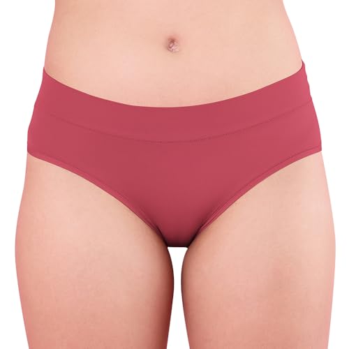 Image of NYKD Women's Ultimate Comfort and Flexibility: Elastic-Free Stretch Panties that Adapt and Delight, Mark-Free Waistband | Slip On | Mid Waist | Full Coverage | Solid - NYP342