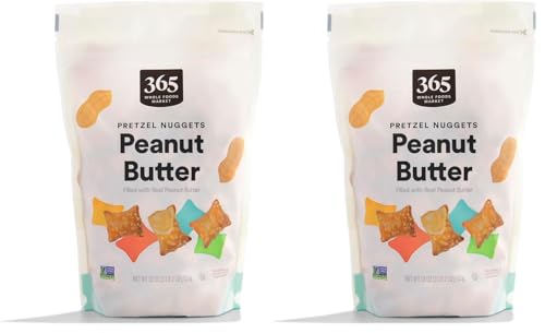 Image of 365 by Whole Foods Market, Peanut Butter Pretzel Nuggets, 18 Ounce (Pack of 2)