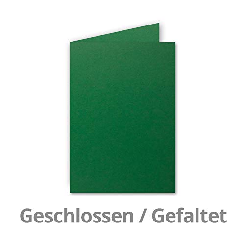 Neuser Colourful Folding Cards, A6, Folded 50 Doppelkarten 23-Dunkel-Grün, 23-Dark-Green, 50 double cards - Image 2