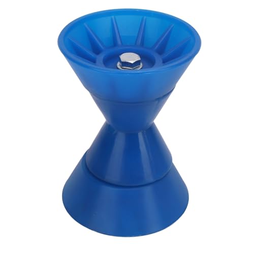 Qqmora Barco de 4 Pulgadas Boquero PU PU Azules Conjuntos de Montaje de Remolque, Rodillo de Bote Barco Boquero Rollador de Ensamblaje de Botes 1/2 Pulgada Eje