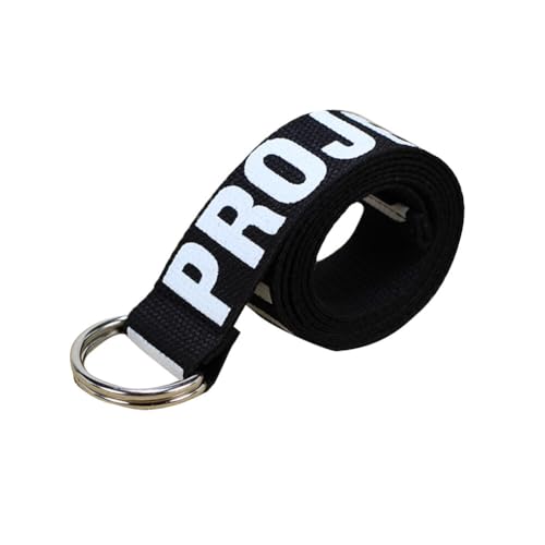 Unisex Canvas Belt With Double D-Ring Buckle Nylon Belts For Dress Jeans