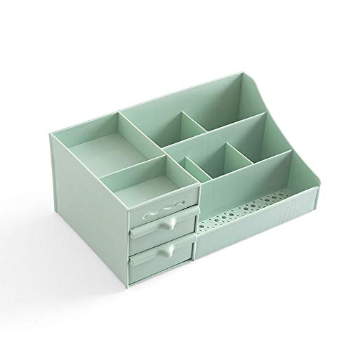 Preisvergleich Produktbild Hojkl Aufbewahrungsbox für Kosmetika Desktop Storage Box DIY Schublade kosmetisches Aufbewahrungsbehälter (Color : Green, Size : One Size)