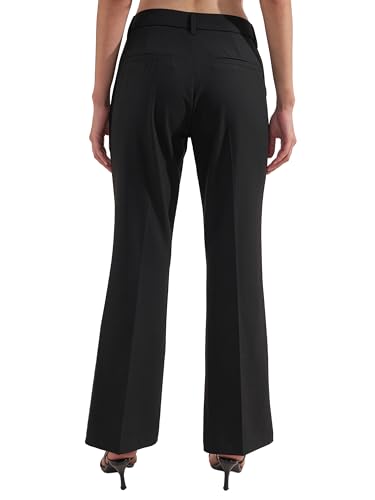Image of Tokyo Talkies Women's Stretchable Bootcut Pants | High Rise Flared Trousers |Travel & Formal Wear|Workwear Trousers
