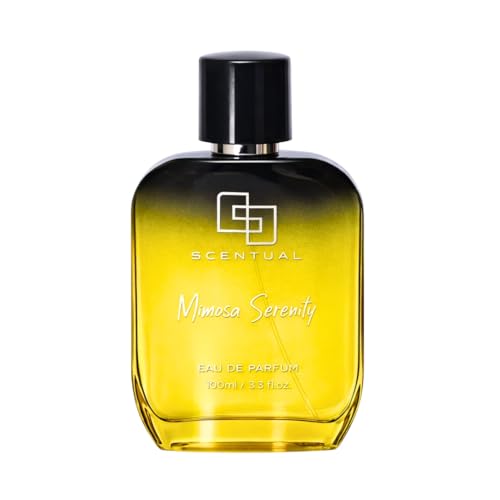 Image of Scentual Mimosa Serenity Eau De Parfum, 100ML, Pink Peppercorn, Musk, Mimosa, Sesame & Woody Notes