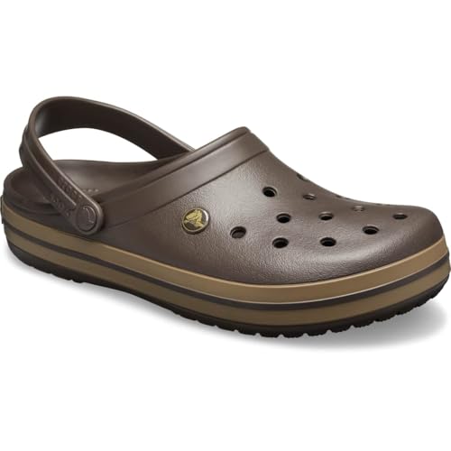 Image of Crocs Unisex Adults Crocband Clog Water Lightweight Pool Comfort Shoes - Black /White - M4 /W6