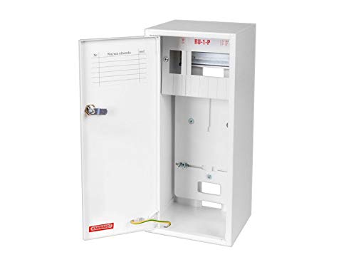 Zählerschrank Sicherungskasten Verteilerkasten AUFPUTZ 1-3 PHASEN IP30 (1PHASEN 6 Sich RU-1-P)