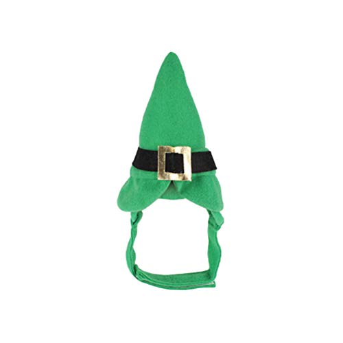 Amosfun Funny Pet Headpiece St Patricks's Day Hat Headgear Costume Accessories Photo Props for Cat Kitten Dog (Green) for St. Patrick's Party Supplies