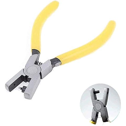 XMHF 2mm Round Hole Punch Pliers for Sheet Metal Yellow Cover