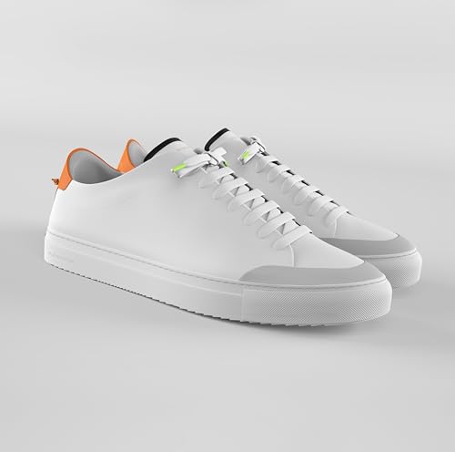 Handmade Men's Arancione Everyday Sneaker| Arancione Sneakers Shoes for Men - Classic Premium Italian Leather Walking & Casual Fashion Sneakers with Comfort Lace Up2