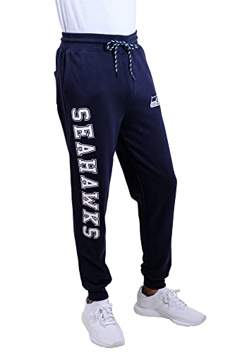 Nfl Ultra Game Seattle Seahawks Active Basic Jogger Fleece Pants, Large, Team Color #TOP2