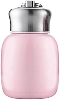 Mini Vacuum Flasks Cute Kids Coffee Milk Water Drinking Cup Travel Drinking Bottle (Peach Pink)