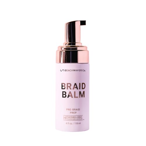 The Beachwaver Co. Braid Balm Pre-Braid Prep - Full Size (4 Fl Oz) | Frizz-Taming Primer Foam |...