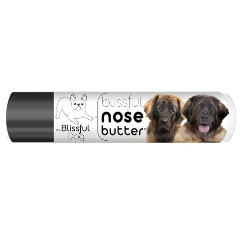 Image of The Blissful Dog Leonberger Nose Butter for Dry, Cracked Skin, Lick-Safe Dog Nose Balm with Moisturizing Shea Butter, Almond, Olive, and Essential Oils, Pet Supplies, Uncented, 0.15 oz.