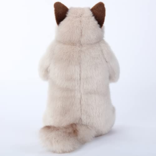 Image of CU-MATE 20 inch Length Adorable Stuffed Animals Cat -Handmade Plush Soft Cat -Present Gift for Boys /Girls (Grey Ragdoll Cat)