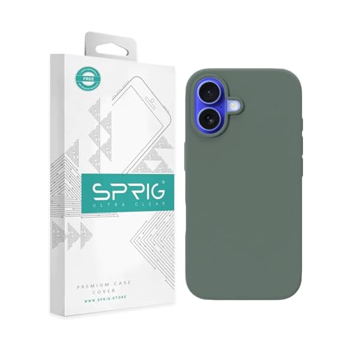 Image of SPRIG Compatible with iPhone 16 Premium SilkMag (Liquid Silicone Magnetic) Back Cover Drop Tested Shock Proof Mobile Case for Men, Women, Boys and Girls with Camera Protection (Pastel Mint Green)