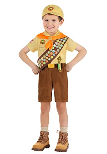 Adorable Adventure Begins: Disney and Pixar Russell Up Toddler Costume - Let Your Little Explorer Soar with Joy! 2T