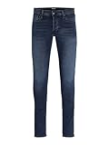 JACK & JONES JJIGLENN Homme Jean Bleu foncé W33L34 70% Coton, 28% Polyester, 2% Élasthanne Slim Fit