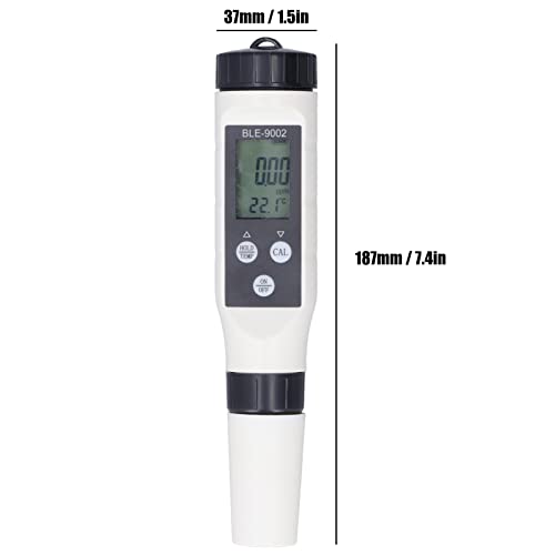 Biitfuu Wasserqualitätstester mit Hochempfindlicher Sonde, Hintergrundbeleuchtetem LCD, Fernbedienung und Temperaturanpassung für Aquarien – Bild 4