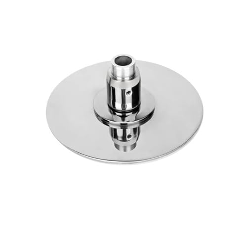 PRIOR FITNESS Premium Dance Pole Base Dome for 45mm Poles - Removable, Apartment-Friendly Design with Silicone Suction Cup - Includes 1 Base Dome Only - Perfect Pole Dancing Accessory Silver