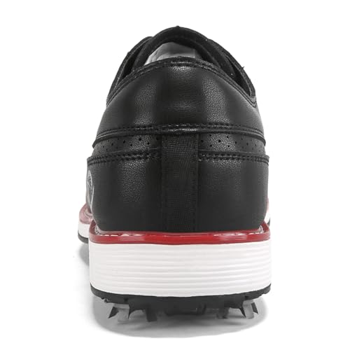 Image of Golf Shoes Men Spikes Classic Golf Footwears Male Walking Sneakers for Golfers Size 7-14