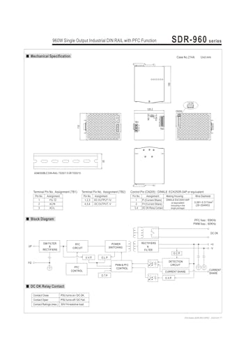 Alimentation SDR-960-24V haute efficacité pour bloc de commande d'usine - 4