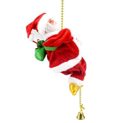 PLLYPE Kletternder Weihnachtsmann am Seil, Santa Climbing Rope,...