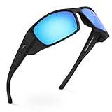KastKing Gauley Polarized Sunglasses With PuriVex Protective Lens Coating, UV400 Wrap Design Fishing Sunglasses for Men & Women, Durable Grilamid Frame for Boating,Sailing,Cycling