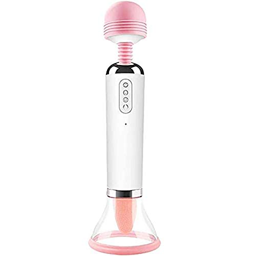 12 Speed Clítórs Sucking Wand, Handheld Vibrating Çlítórál Sucking Toy Oral Tongue Stǐmǖlātor