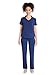 ScrubStar Womens Medical Scrub Top Collared Design Stretchy Fabric Moisture Control with 3 Functional Pockets & Shirttail Hem, M, Indigo