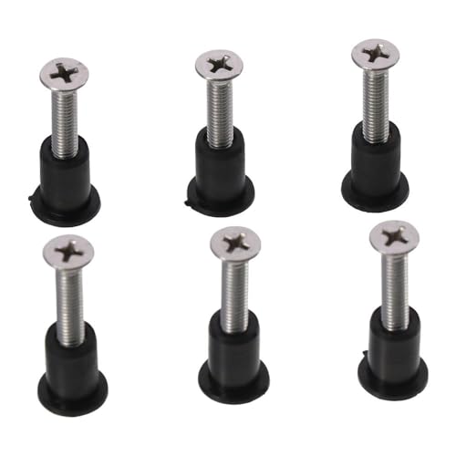 HOBBYIN 24 Pairs Neoprene Well Nuts,Stainless Steel Hex Socket Bolts Well Nuts Kit for Kayak Motorcycle Windscreen Accessories