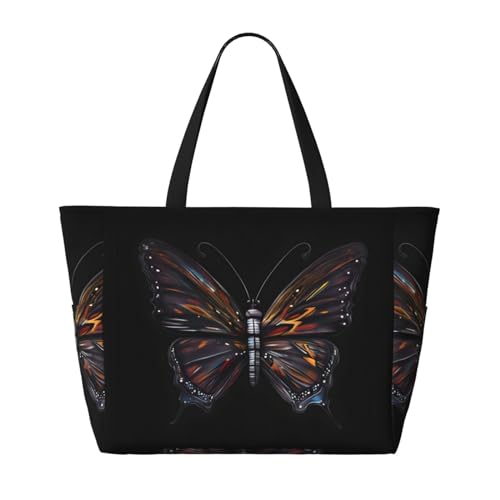 Mystery Butterfly Large Capacity Waterproof Sandproof Multifunctional Beach Travel Camping Picnic Storage Bag2
