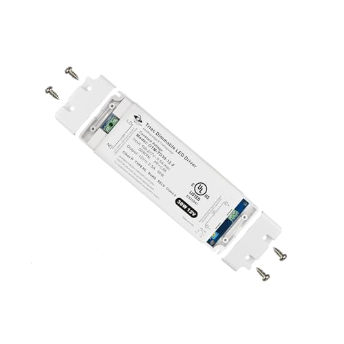 Image of 30W 12V LED Driver Triac Dimmable, Constant Voltage Power Supply, AC 100-277V to DC 12V Low Voltage Transformer for LED Strip Lights, Compatible with Lutron Leviton Dimmers, Class 2, UL Listed