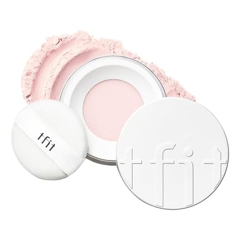 Translucent Set Finishing Powder - Sebum Control Face Loose Powder, Matte & Silky Finish, Lightweight, Long-lasting, Korean Makeup, 0.24 Oz. (05 Baby pink, 0.24 Oz.) Cover
