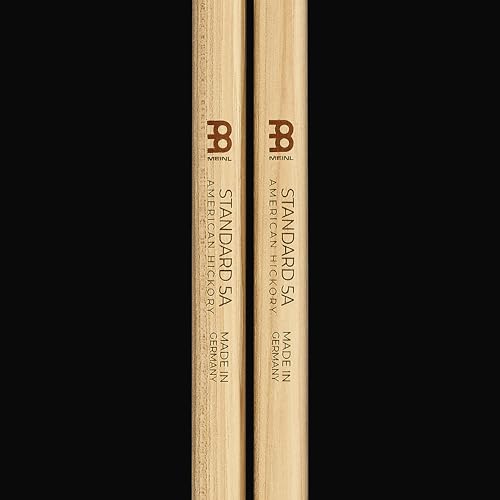 Meinl Stick & Brush Drumsticks, Standard 5A - American Hickory with Acorn Shape Wood Tip - MADE IN GERMANY (SB101) - Image 9